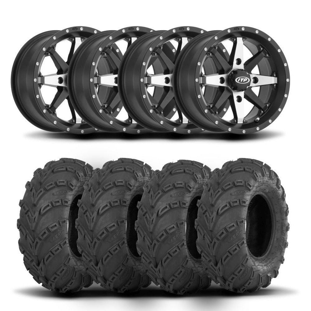 ITP Cyclone 14" Wheels And Mud Lite Tires [28x10-14]