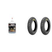 Set of 2 ITP Holeshot MXR6 Front Tires 20x6-10 2-ply with QUADBOSS Sealant