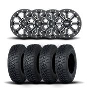 ITP Velocity Inertia 15" Matte Black Wheels And Tenacity XNR Tires [35x9.5R-15]