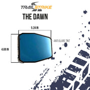 Trailstrike Dawn V1 Aluminum Universal Sideview Mirror For UTV with LED Light