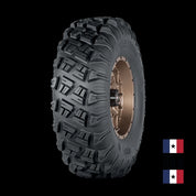 ITP Hurricane 18" Machined Black Wheels And Versa Cross XTR Tires [33x10-18]