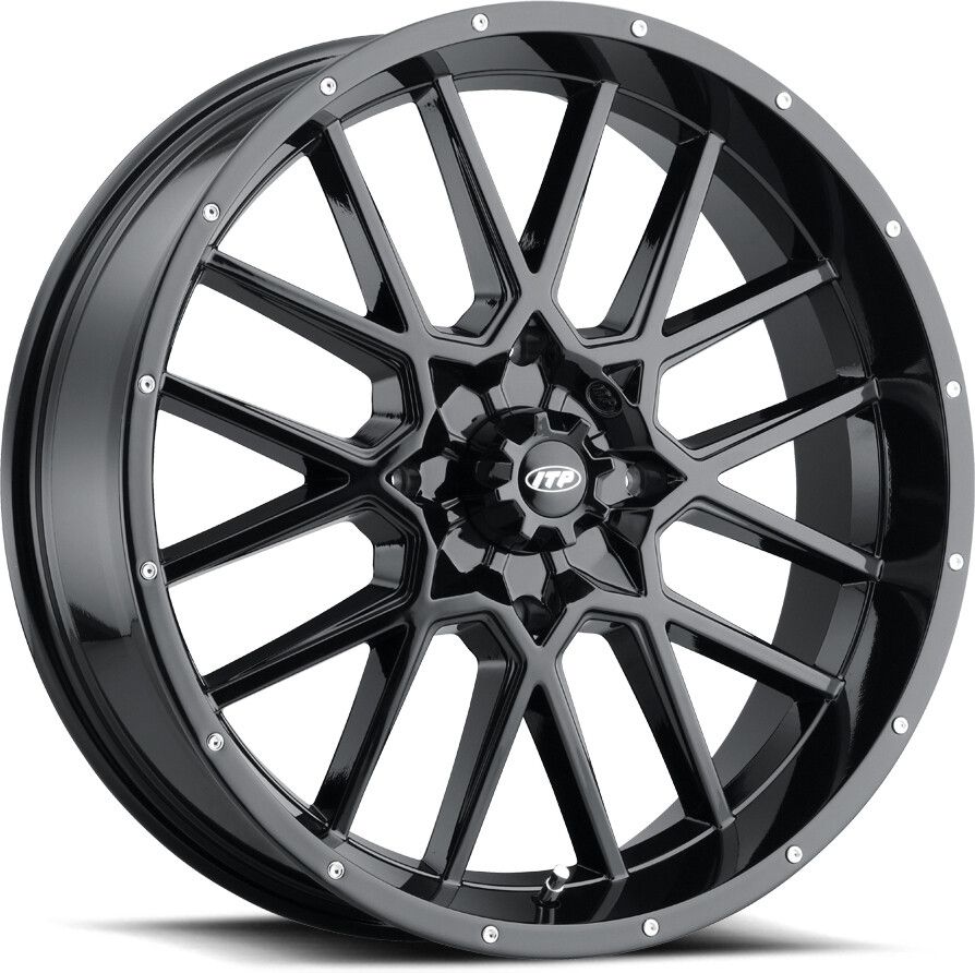 ITP Hurricane 18" Matte Black Wheels And Versa Cross XTR Tires [28x10-18]