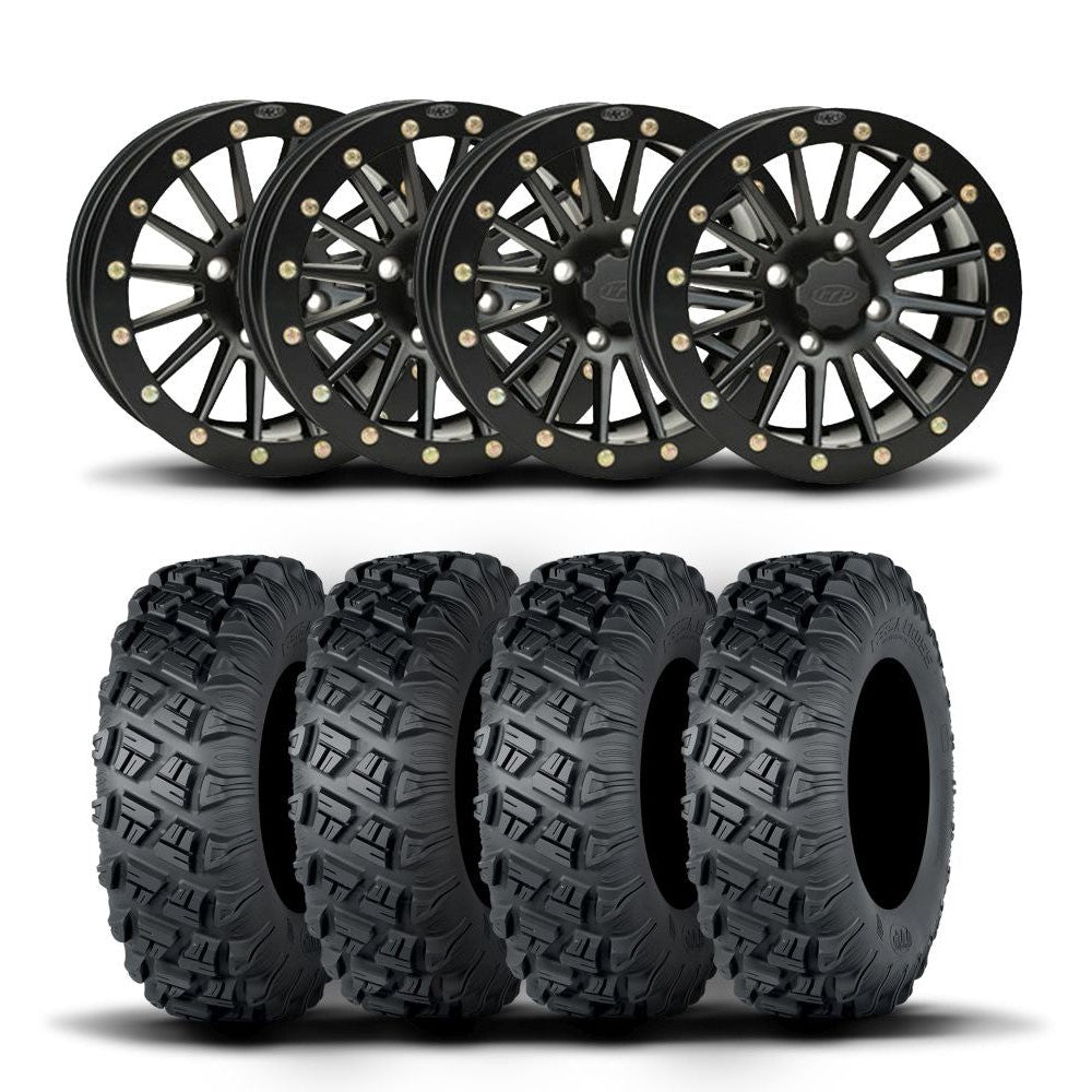 ITP SD Single 15" Matte Black Wheels And Versa Cross XTR Tires [33x10-15]