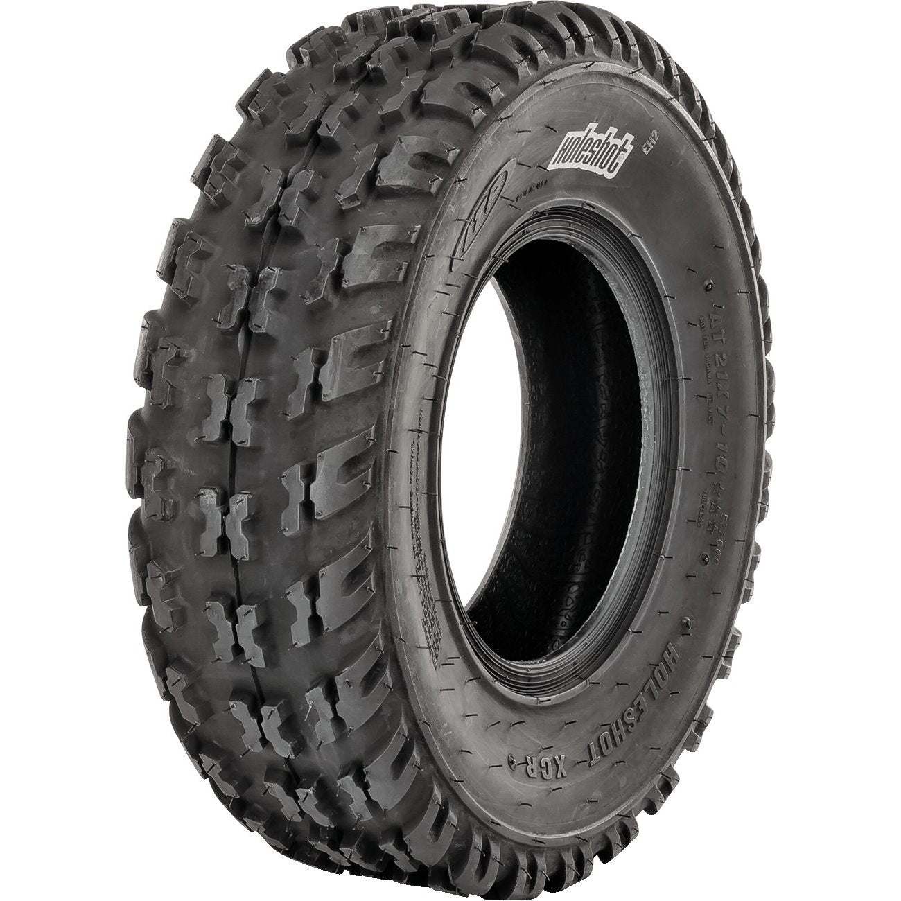 Set of 2 ITP Holeshot XCR Front Tires 21x7-10 6-ply with QUADBOSS Sealant