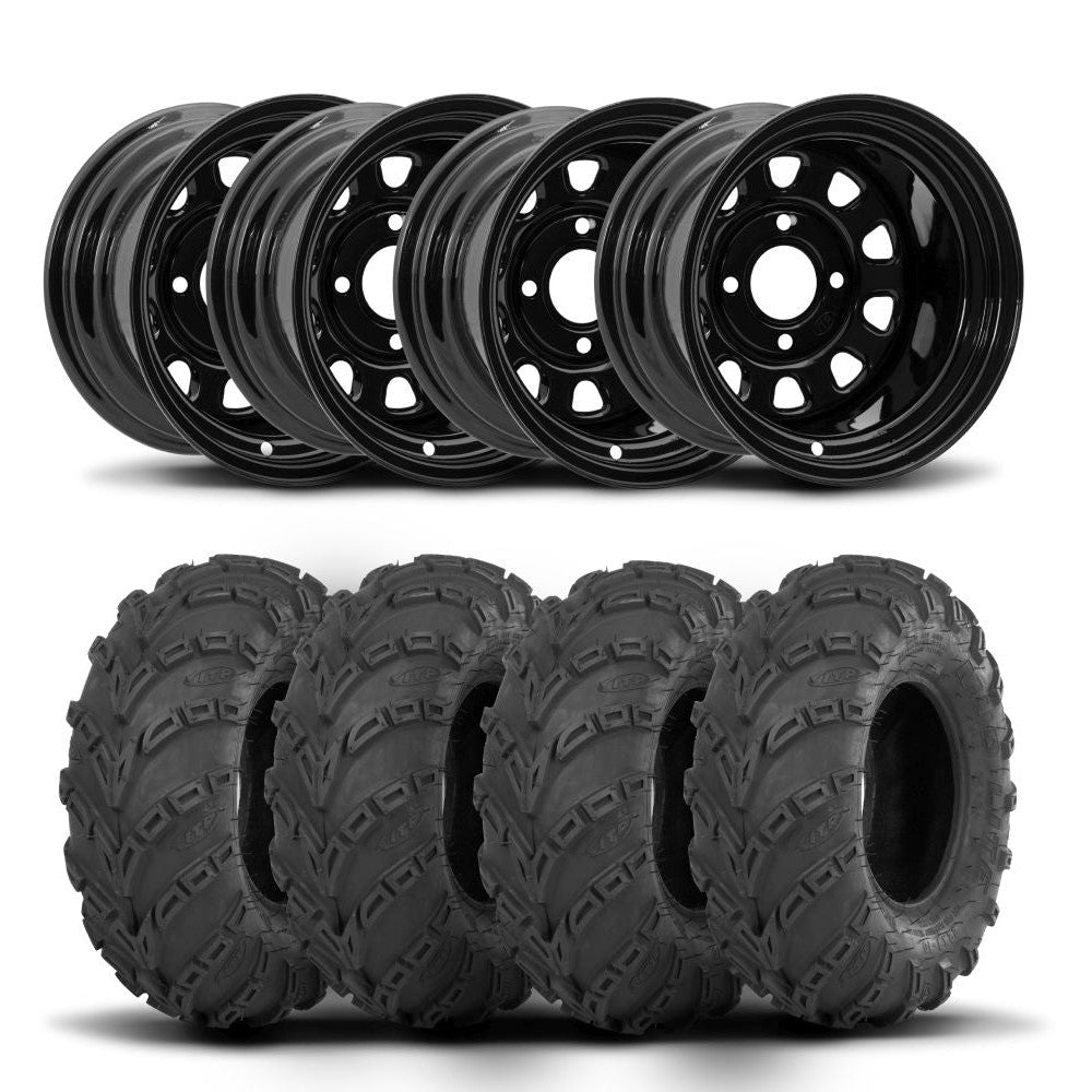 ITP Delta Steel 14" Wheels And Mud Lite Tires [28x10-14]