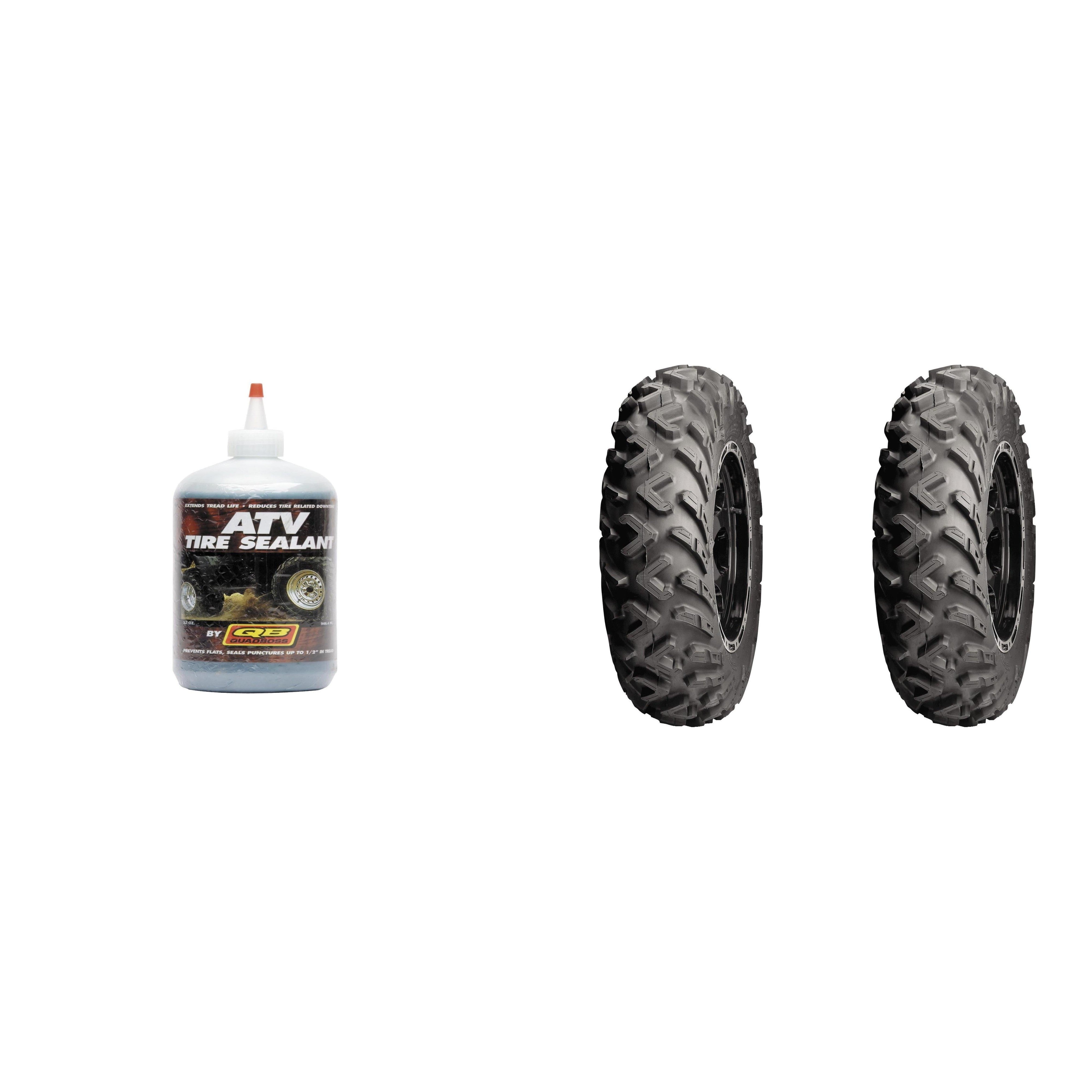 Set of 2 Terracross R/T XD Radial Rear Tires 26x11R-12 6-ply with Sealant