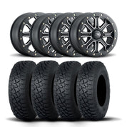 ITP Inertia 15" Matte Black Wheels And Tenacity XNR Radial Tires [30x10R-15]