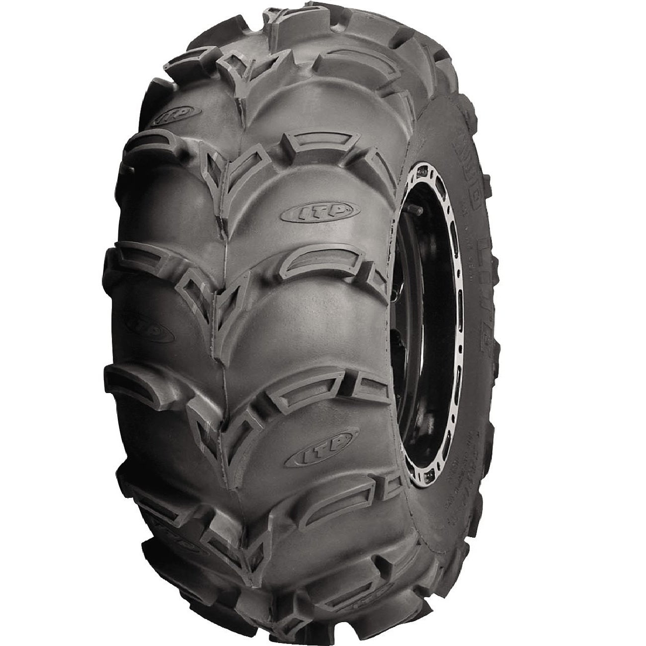 Set of 4 ATV ITP Tires (Mud Lite XL 28x10-12 Front/Rear) with QUADBOSS Sealant