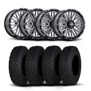 ITP Momentum 15" Machined Black Wheels And Coyote Tires [33x10R-15]