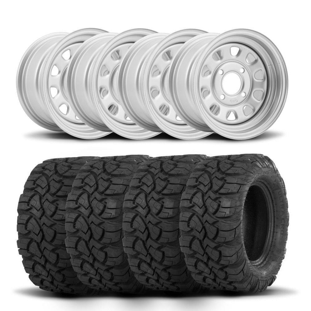 ITP Delta Steel 12" Wheels And Ultra Cross R-Spec Tires [27x10-12]