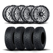 ITP Momentum 15" Machined Black Wheels And Tenacity XNR Tires [35x9.5R-15]