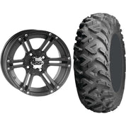 Set of 2 Mounted Wheel and Tire Kit Wheel: 14x8 4+4 4/137 Tire: 26x11-14 6 Ply