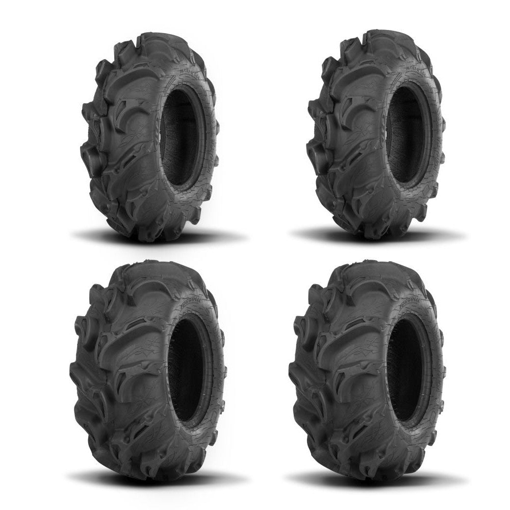 ITP Two Each Mega Mayhem Tires Front [27x9-14] And Mega Mayhem Tires Rear [27x11-14]