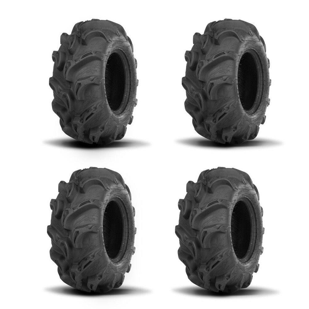 ITP Two Each Mega Mayhem Tires Rear [27x11-12] And Mega Mayhem Tires Front [27x9-12]