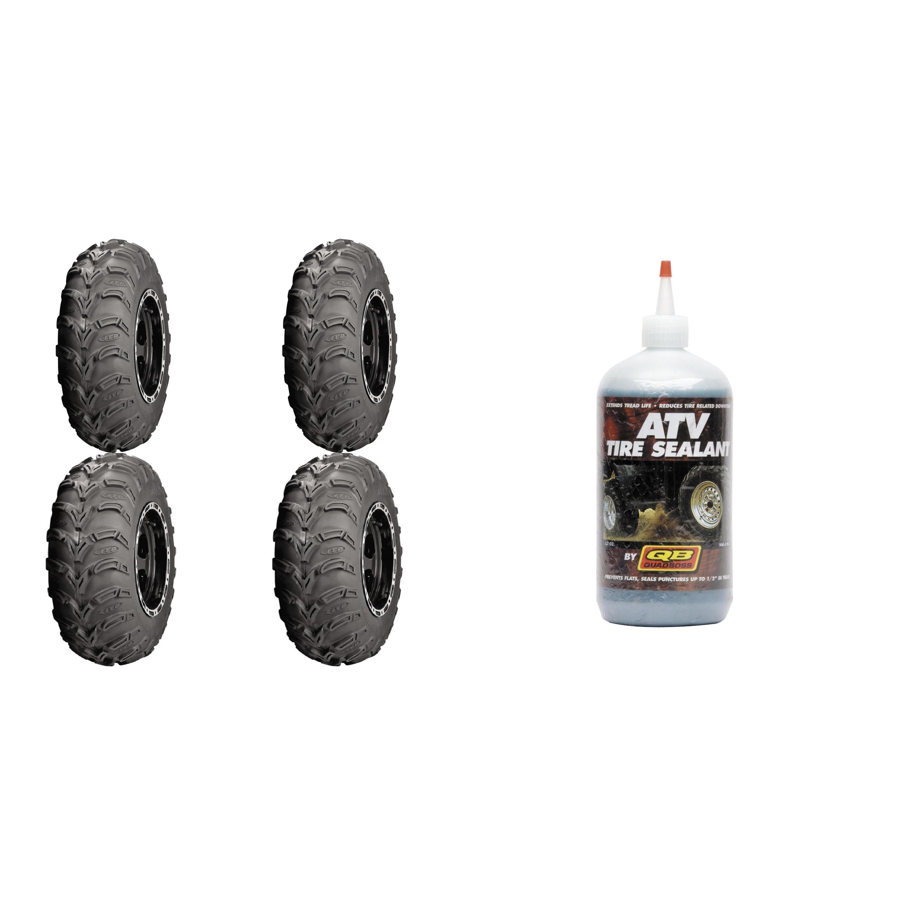 Set of 4 ATV Tires (Mud Lite AT 23x8-10 Front, 23x10-10 Rear) with Sealant