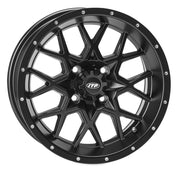 ITP Hurricane 12" Matte Black Wheels And Ultra Cross R-Spec Tires [27x10-12]