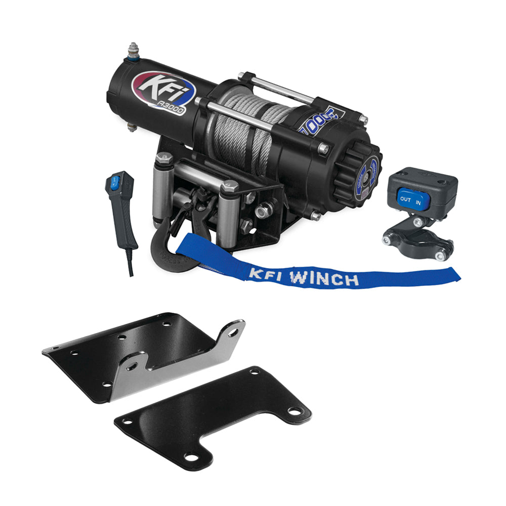 3000 lb KFI Winch Combo Kit (M3) For 2016-2017 Arctic-Cat 400 ALTERRA 4x4