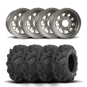 ITP Delta Steel 12" Wheels And Mega Mayhem Tires [28x11-12]