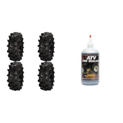 Set of 4 ATV ITP Tires (Cryptip 30x10-14 Front/Rear) with QUADBOSS Sealant