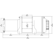 KFI Accessories KFI 4500 lb Winch And Optional Mount