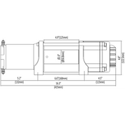 KFI Accessories KFI 4500 lb Winch (Wide) And Optional Mount